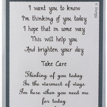 Creative Expressions Sentimentally Yours By Phill Martin Clear Stamp Set - Thinking Of You