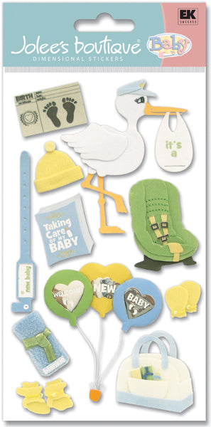 Jolee's Le Grande Dimensional Stickers - Baby - Bringing Baby Home