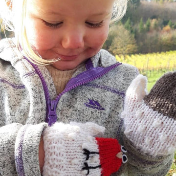 SNOWROBIN MITTENS