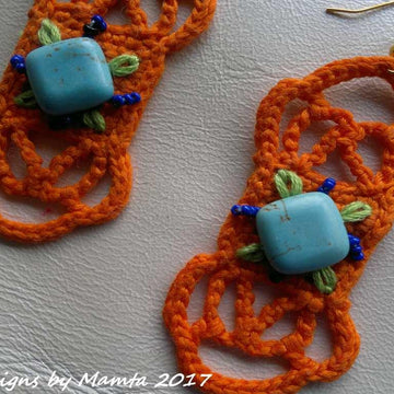 Crochet Earrings Pattern Bold Bohemian Jewelry