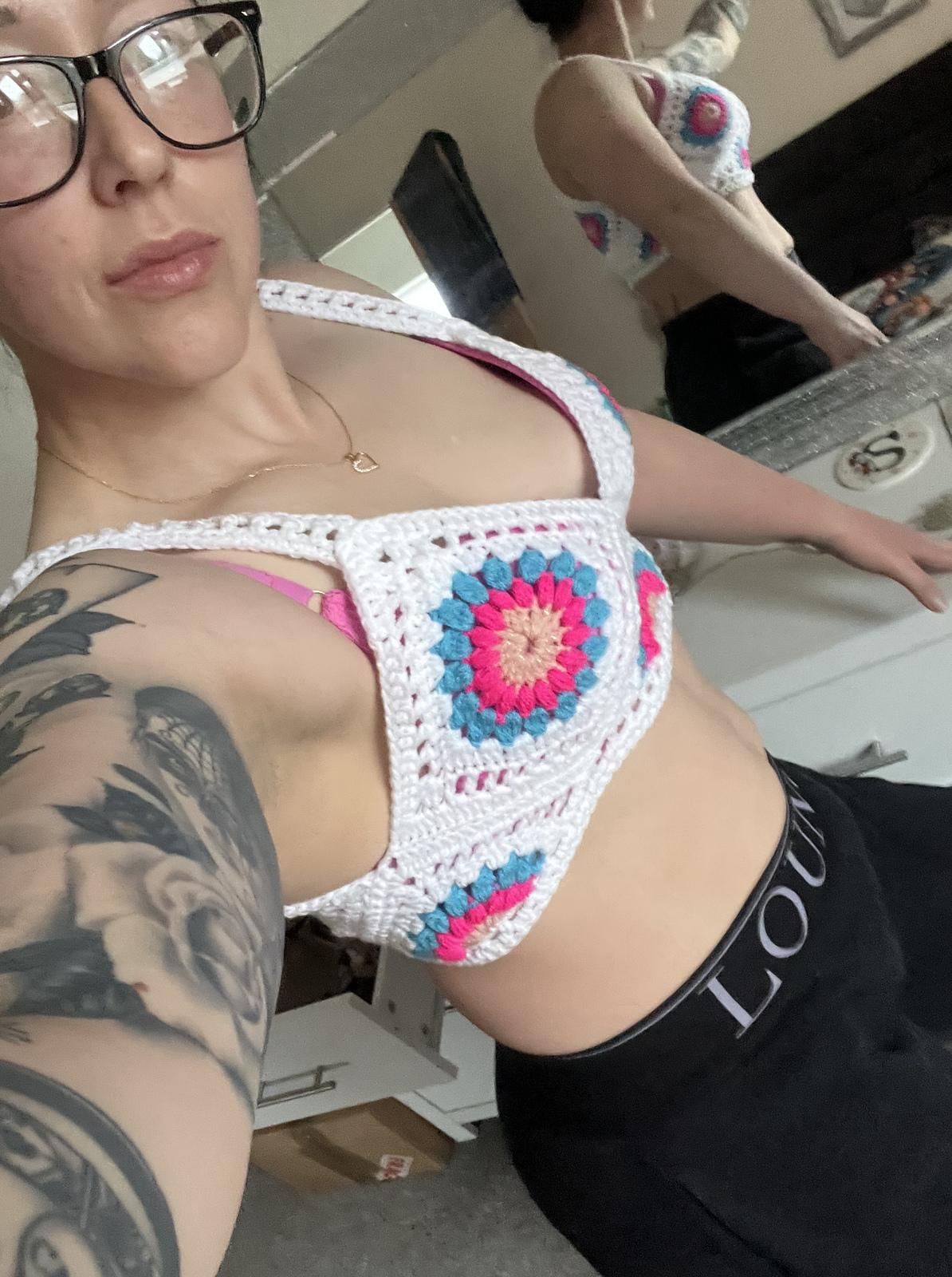 Summer sunburst crop bralette