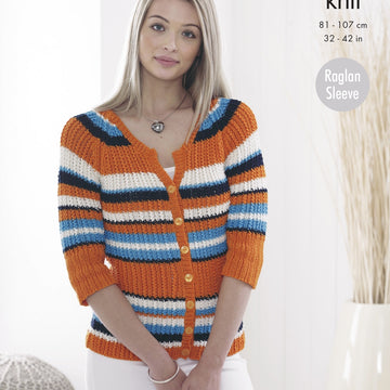 Top & Cardigan in King Cole DK - 4836 - Downloadable PDF
