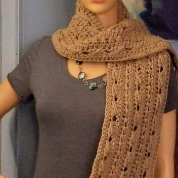Textured twist scarf
