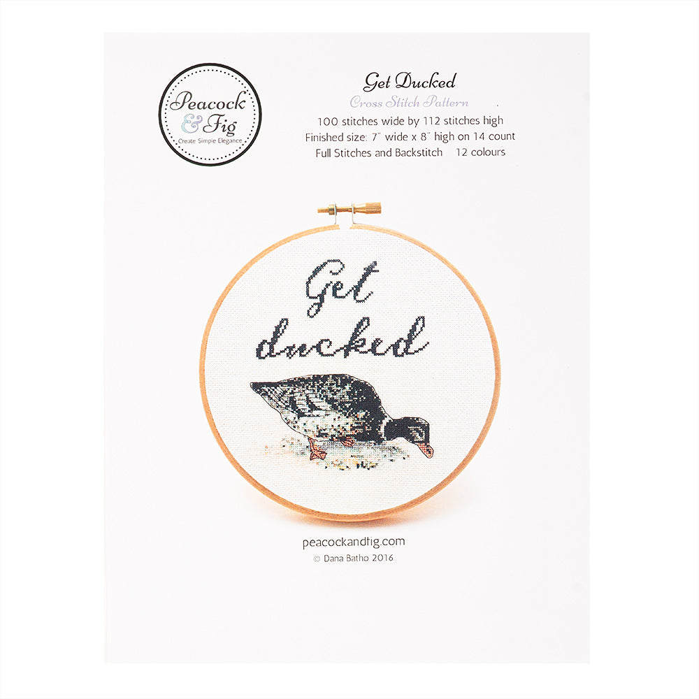 Dinky-Dyes Get Ducked Cross Stitch Chart - Leaflet