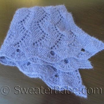 #152 Violet Zig Zag Shawl
