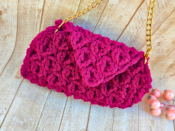 3D Flower Baguette Bag3D Flower Baguette Bag Crochet Pattern | JAYG No-Sew Shoulder Bag