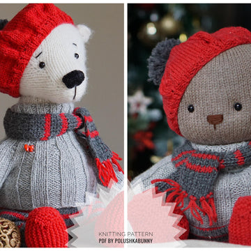 Doll clothes, Knitting Pattern - Outfit La France