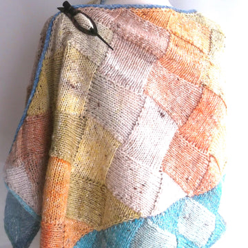 Noro entrelac wrap
