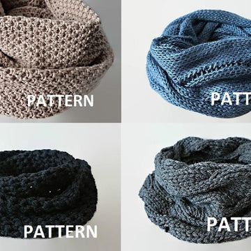 9 Scarf / Infinity Scarves Patterns