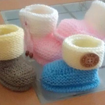Ugg inspired Booties and Hat