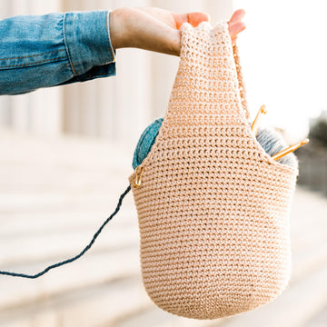 Adley Project Bag + Yarn Basket