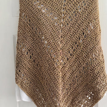 Golden Crochet Shawl