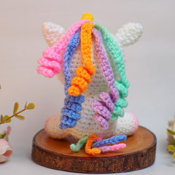 Rainbow unicorn amigurumi crochet pattern