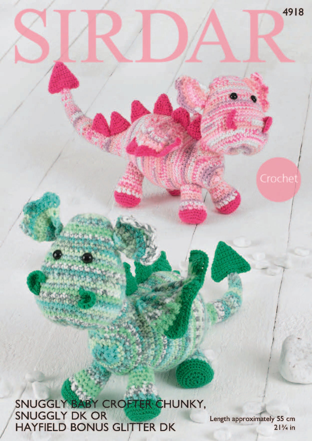 Dragons in Sirdar Snuggly Baby Crofter Chunky & Snuggly DK - 4918 - Downloadable PDF