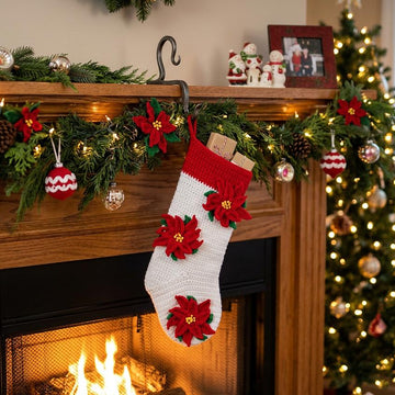 Poinsettia Christmas Stocking
