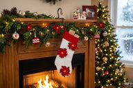 Poinsettia Christmas Stocking