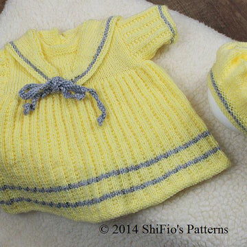 Sailor Dress Knitting Pattern #186