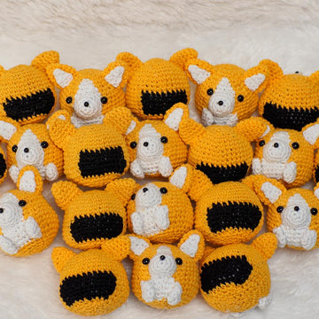 Cute Mini Corgi amigurumi crochet doll pattern