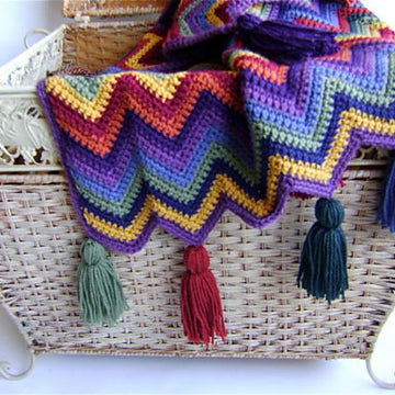 Chevron Ripple Baby Blanket