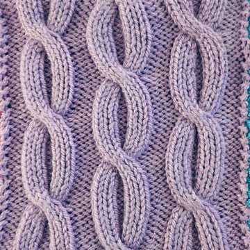 Cable Patchwork Blanket