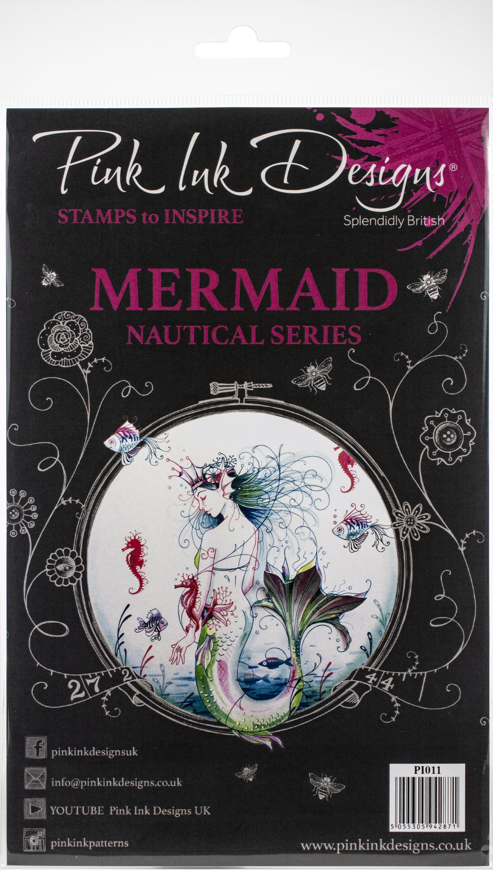 Creative Expressions Pink Ink Designs A5 Clear Stamp Set - Mermaid