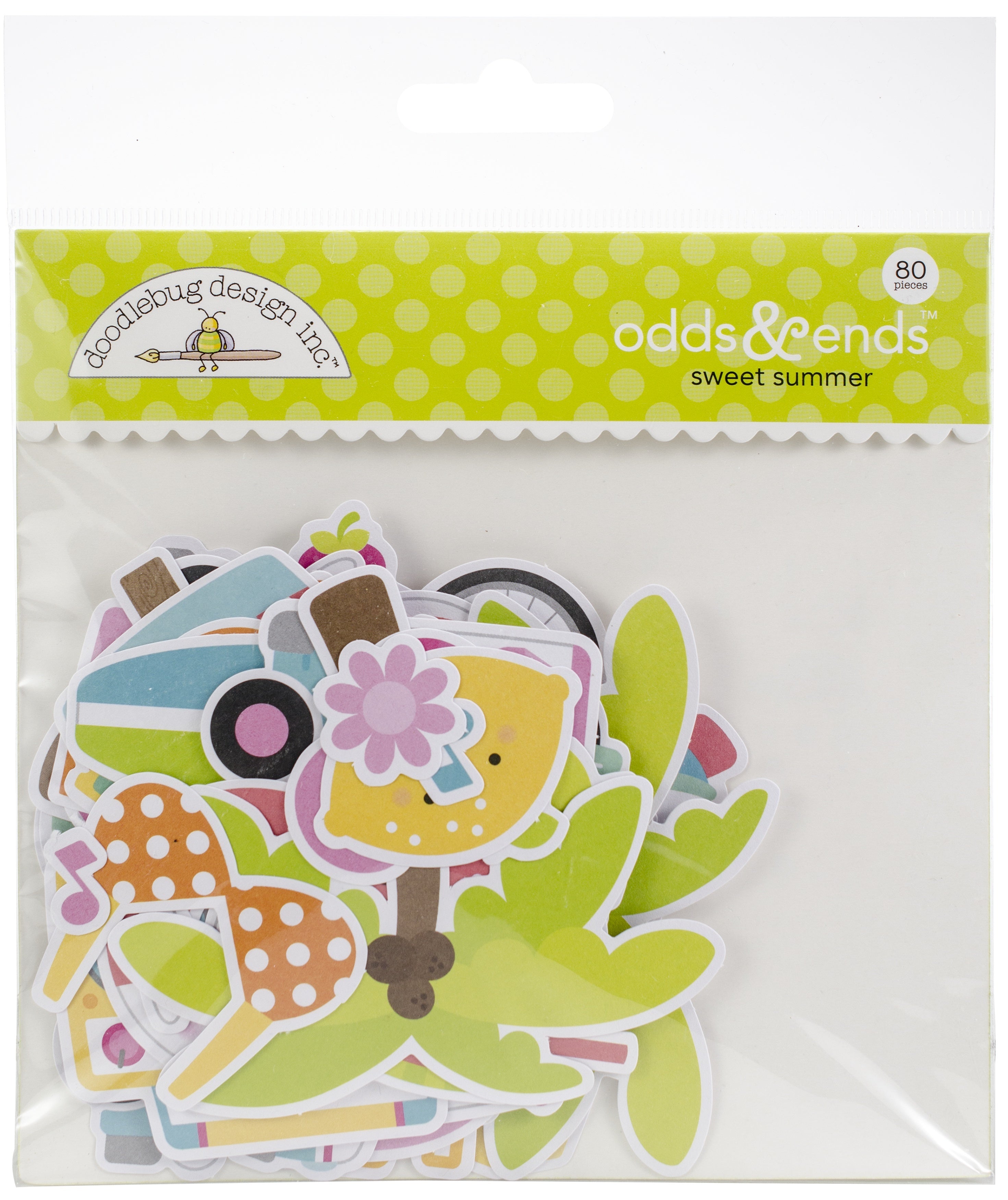 Doodlebug Odds & Ends Die-Cuts - Sweet Summer, 80/Pkg