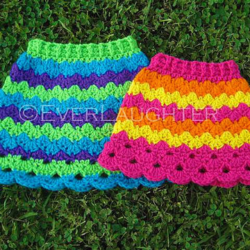 Colorful Waves Skirt