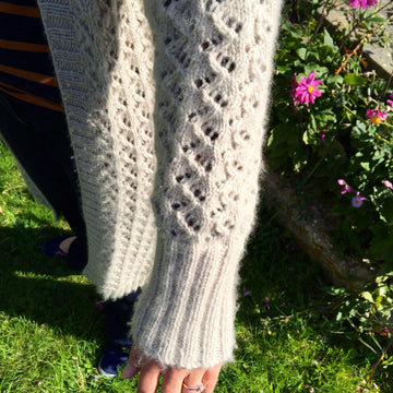 Zigzag Eyelet Cardigan