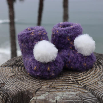 Felted Baby Bootie