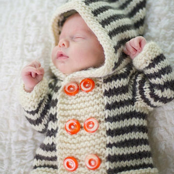 Stripey Duffle Coat