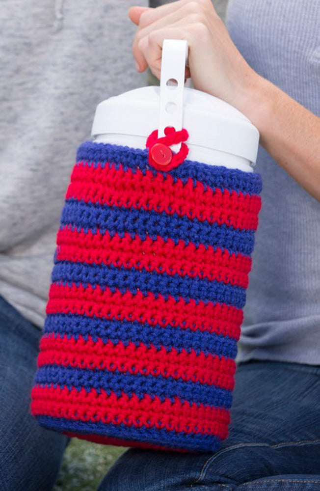 Keep It Cool Cozy in Red Heart Team Spirit - LW4948 - Downloadable PDF