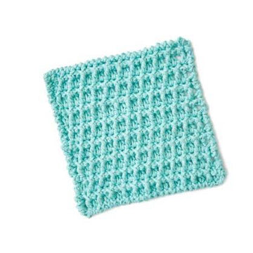 Lattice Washcloth in Red Heart - LM5938 - Downloadable PDF