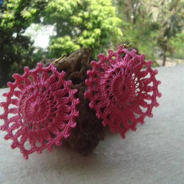 Crochet Oval Dangler Earring Pattern