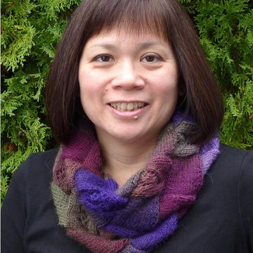 Infinity Entrelac Infinity Scarf