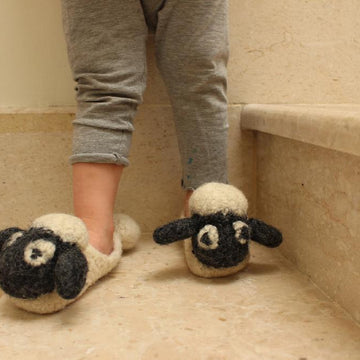 Shaun's Slippers - Seamless Felted Sheep Shoes