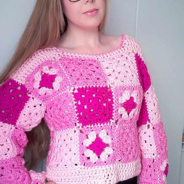 Crochet Granny Square Sweater Pattern