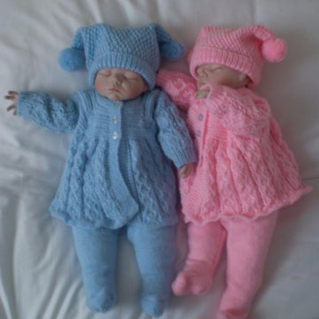 Reborn / 0-3 Months Baby Matinee / Pram Set