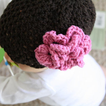 Baby Hat with Accent Flower
