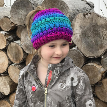 Quinn Beanie & Messy Bun Hat