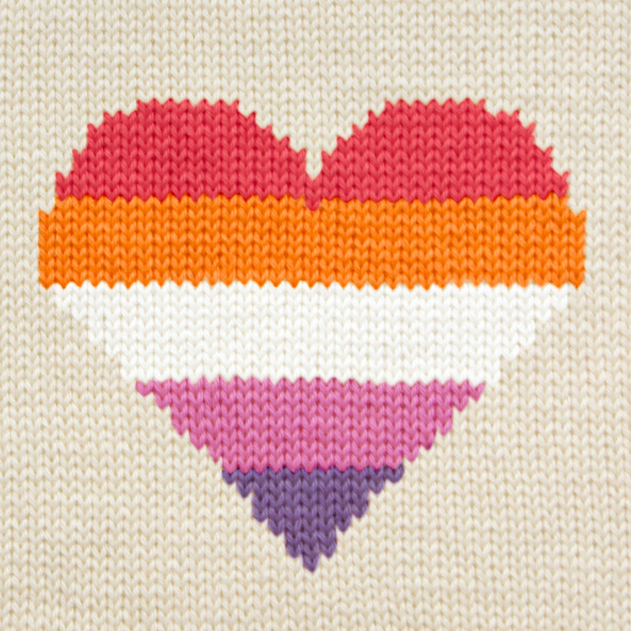 Striped Lesbian Heart Chart