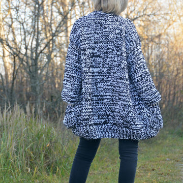 Black-White Cardigan