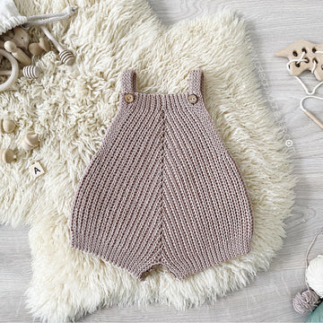 6-9 months - "A" Crochet Romper