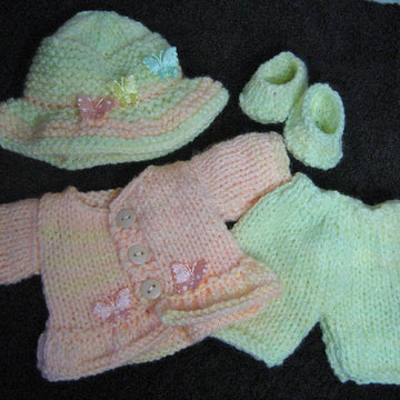 8" Berenguer Doll Frill Jacket Set