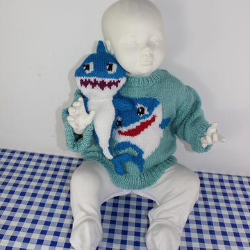 Baby and Toddler Shark Sweater and Toy