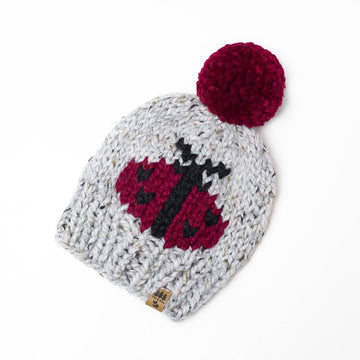 Ladybug Pompom Winter Hat