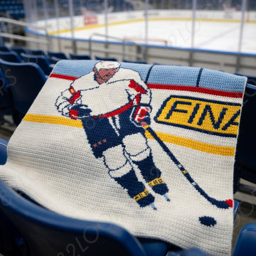 Hockey Player SINGLE CROCHET Blanket Pattern