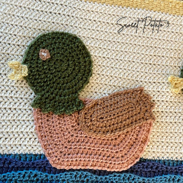 Duck Duck Fish Nursery Blanket