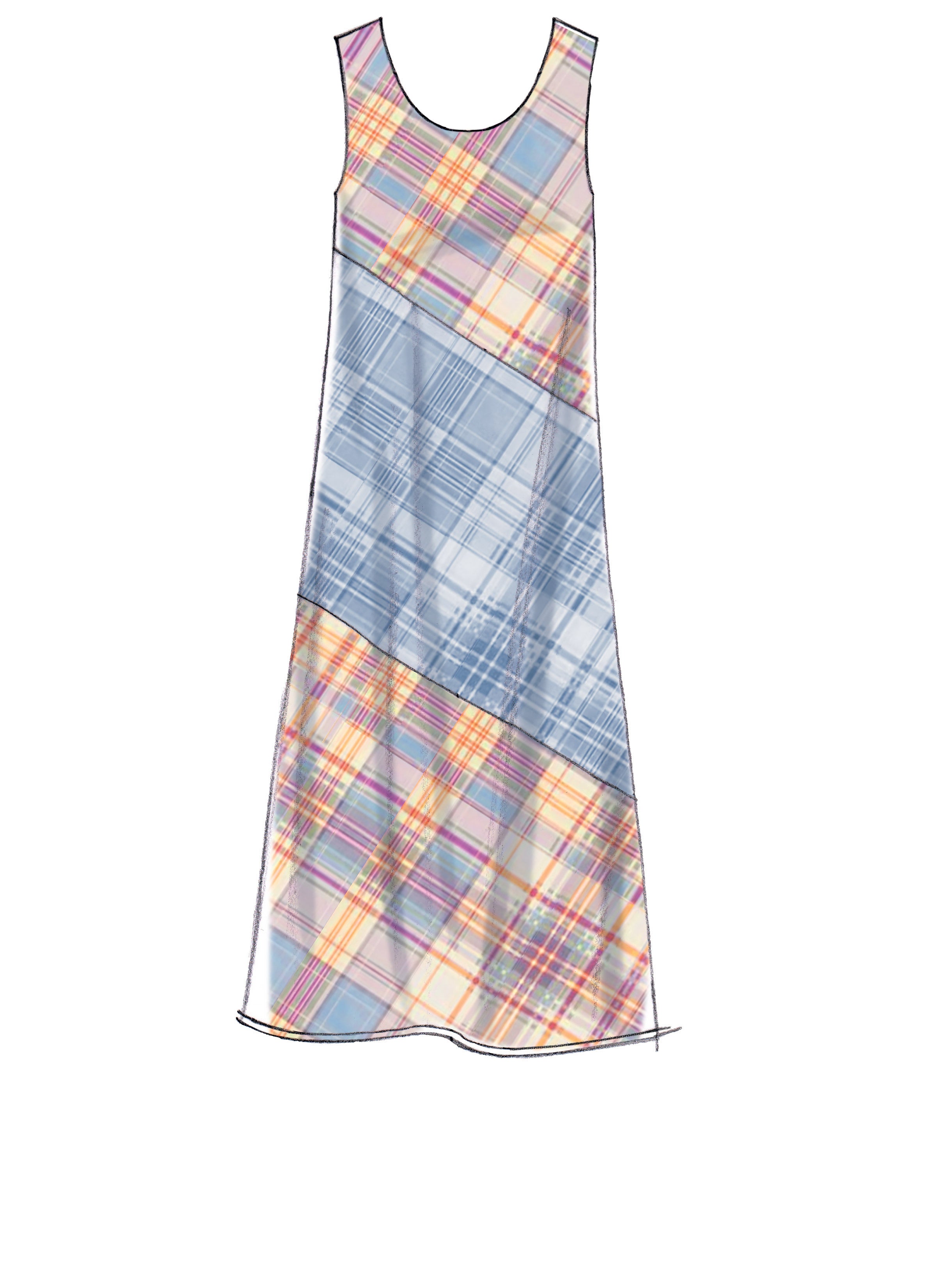 McCall's Misses' Pullover Bias-Cut Tank Dresses M7592 - Sewing Pattern