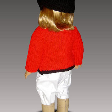 Knitting Pattern, English Riding Jacket, fits American Girl Doll and 18 in. dolls. 025