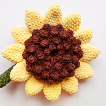 Sunflower amigurumi fidget toy